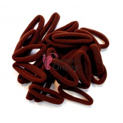 Elastice pentru codite Cod EL007, set 25 bucati Maro inchis